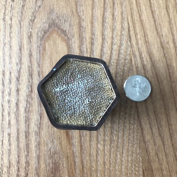 Leather trinket box (vintage) - Picture 4 of 4